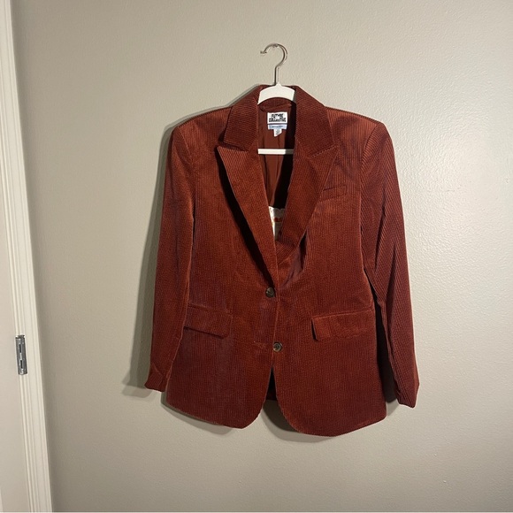 Vintage Corduroy Blazer and Short Suit in Rust Future Collective NWOT - Picture 7 of 7
